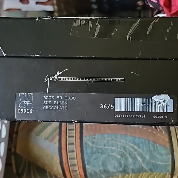 GIUSEPPE ZANOTTI BROWN & BLK LEATHER HARNESS EMBELLISHED BOOTS WITH BUCKLE TRIM! - Picture 8 of 11